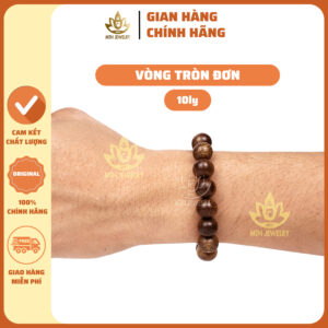 VÒNG TAY TRẦM HƯƠNG TRÒN ĐƠN