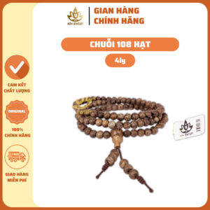 Vòng tay Chuỗi Tràng Hạt 108 hạt size 4mm Trầm Tốc Việt - Trầm Hương Tự Nhiên