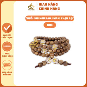Vòng Trầm 108 Hạt Đính Charm Ngũ Bảo Trợ Mệnh Omani