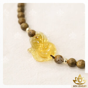 vòng trầm hương 108 hạt,vòng trầm hương 108 hạt đính charm hồ ly