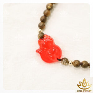 vòng trầm hương 108 hạt,vòng trầm hương 108 hạt đính charm hồ ly