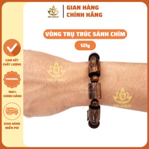 Vòng Tay Trầm Hương Trụ Trúc Sánh Chìm