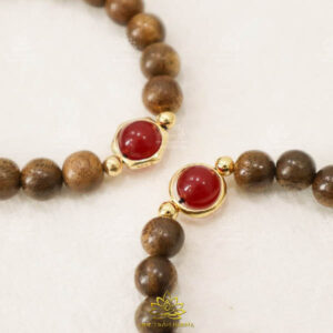 VÒNG TRẦM HƯƠNG TRÒN ĐƠN KIM BẢO TRỢ MỆNH (5)