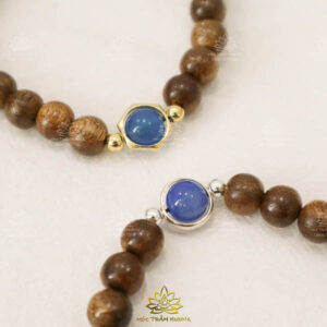 VÒNG TRẦM HƯƠNG TRÒN ĐƠN KIM BẢO TRỢ MỆNH (6)