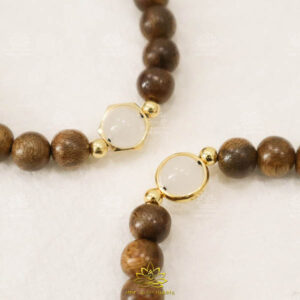 VÒNG TRẦM HƯƠNG TRÒN ĐƠN KIM BẢO TRỢ MỆNH (7)