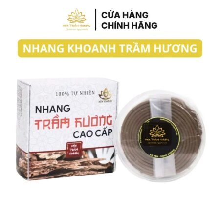Nhang Khoanh Trầm Hương Thơm Thờ Cúng Xông Nhà (4h) Sạch Tự Nhiên Không Hóa Chất
