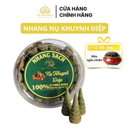 Nhang Nụ Khuynh Diệp Thiên Nhiên Đuổi Muỗi, Xông Nhà (3 Hộp Tặng Lư Gốm Sứ)
