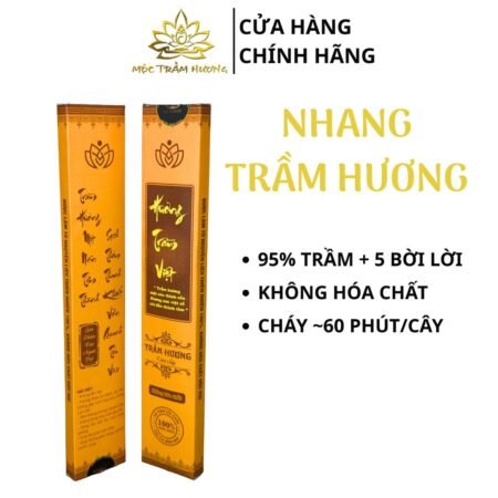 Nhang Trầm Hương Thơm Thờ Cúng 39cm Sạch Tự Nhiên Không Hóa Chất