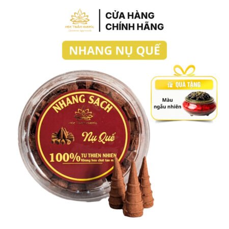 Nhang Nụ Quế Xông Nhà Vỏ Quế Sạch Thơm Tự Nhiên (3 Hộp Tặng Lư Gốm Sứ)