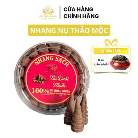 Nhang Nụ Thảo Mộc Xông Nhà Đuổi Muỗi Sạch Thơm Tự Nhiên (3 Hộp Tặng Lư Gốm Sứ)