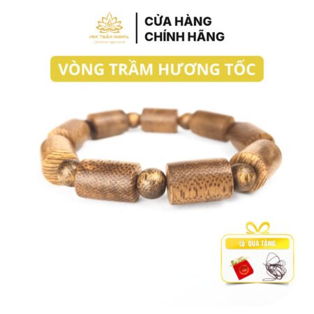 Vòng Tay Trầm Hương Trụ Trúc Trầm Tốc Việt 8/10/12/14 mm