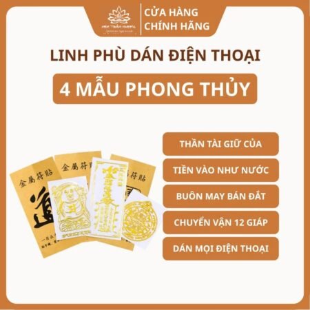 Bộ Miếng Dán Điện Thoại Tài Lộc May Mắn Phong Thủy/Siêu Đẹp - Phù Hợp Các Dòng Điện Thoại