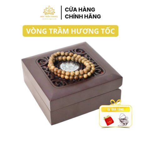 Vòng Tay Trầm Hương 54 Hạt Trầm Tốc Việt 6/7/8 mm