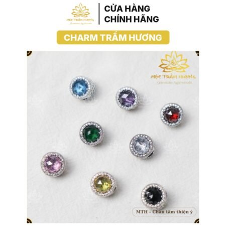 Hạt Charm Radiant Bạc S925 Đủ Màu Theo Mệnh – Mix Vòng Tay Vòng Cổ Handmade DIY