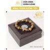 Vòng Tay Trầm Hương Chuỗi Hạt Mân Côi 12 mm (10 hạt) Trầm Tốc Việt (Túi Nhung/Nụ Trầm)