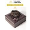 Vòng tay Chuỗi Tràng Hạt 216 4mm Trầm Sánh Chìm MIX Bạc S925 CHARM (Đỏ)