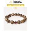 Vòng Tay Trầm Hương Tự Nhiên Tròn Đơn Tốc Việt – 8/10/12/14mm MIX Charm (Đỏ) Bạc S925