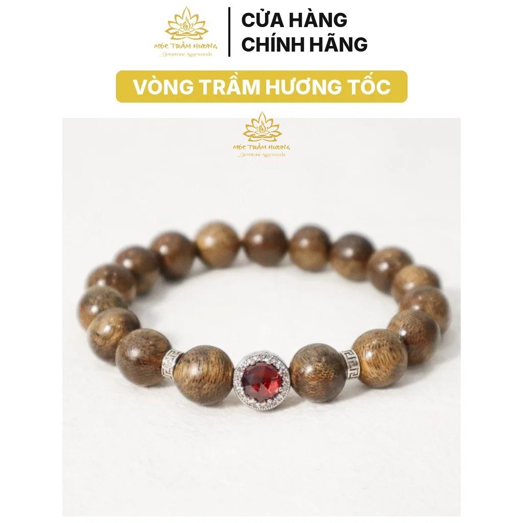 Vòng Tay Trầm Hương Tự Nhiên Tròn Đơn Tốc Việt – 8/10/12/14mm MIX Charm (Đỏ) Bạc S925 Vòng Tay Trầm Hương Tự Nhiên Tròn Đơn Tốc Việt – 8/10/12/14mm MIX Charm (Đỏ) Bạc S925