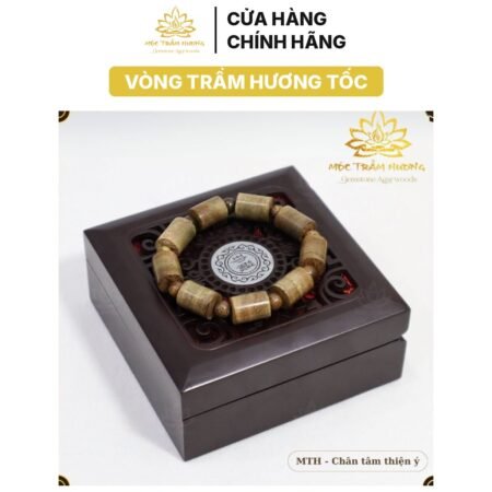 Vòng Tay Trầm Hương Trụ Trúc 12mm Trầm Tốc Việt Tự Nhiên – Phong Thủy