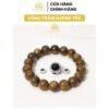 Vòng Tay Trầm Hương Tự Nhiên Tròn Đơn Tốc Việt Size 8/10/12mm MIX Charm (Đen) Bạc S925