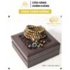 Vòng Tay Trầm Hương Tự Nhiên 216 Hạt 4mm MIX Charm Bạc S925 (Xanh Lá)