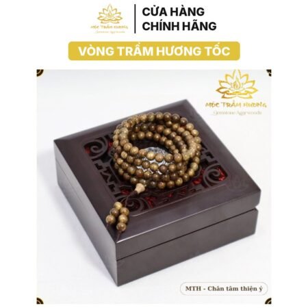 Vòng Tay Chuỗi Tràng Hạt 108 Size 6mm Trầm Tốc Việt – Mùi Dịu Nhẹ