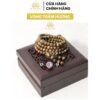 Vòng Tay Trầm Hương 216 Hạt 4mm MIX Charm Bạc S925 (Hồng Trà)