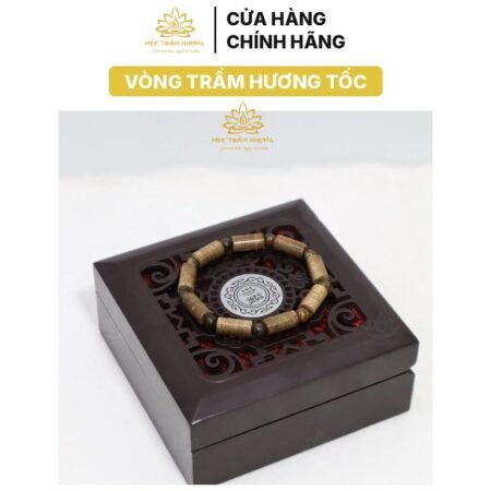 Vòng Tay Trầm Hương Trụ Trúc 8mm (Size Nữ/Nam) Trầm Hương Tốc Việt – Tài Lộc May Mắn