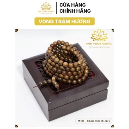 Vòng Tay Trầm Hương Dạng Chuỗi Hạt 108 Size 8mm