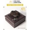 Vòng tay Tràng 216 4mm Trầm Sánh Chìm MIX Bạc S925 CHARM (Xanh Lá)