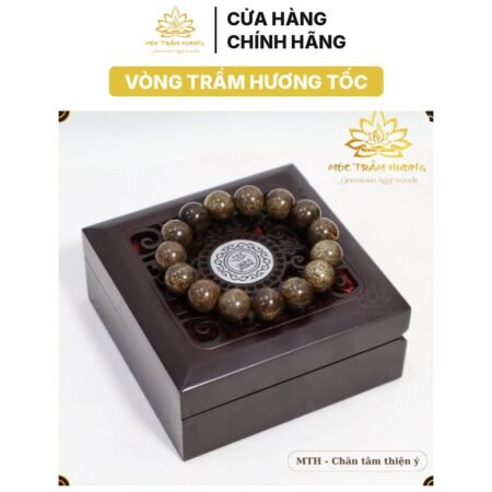Vòng Tay Trầm Hương Hạt Tròn Đơn 14mm Trầm Tốc Việt – Trầm Hương Tự Nhiên