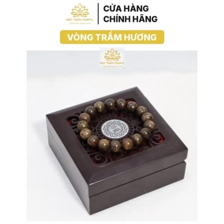 Vòng Tay Trầm Hương Đeo Tay Tròn Đơn Size 12mm