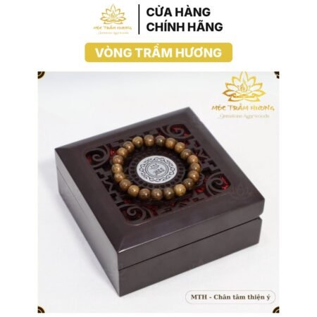 Vòng tay Trầm Hương Hạt Tròn Đơn Size 8mm (Nữ) cổ tay dưới 15cm